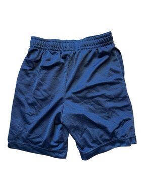 Athletic Works Boys' Mesh Performance Shorts, Navy Blue, Size L (10-12).